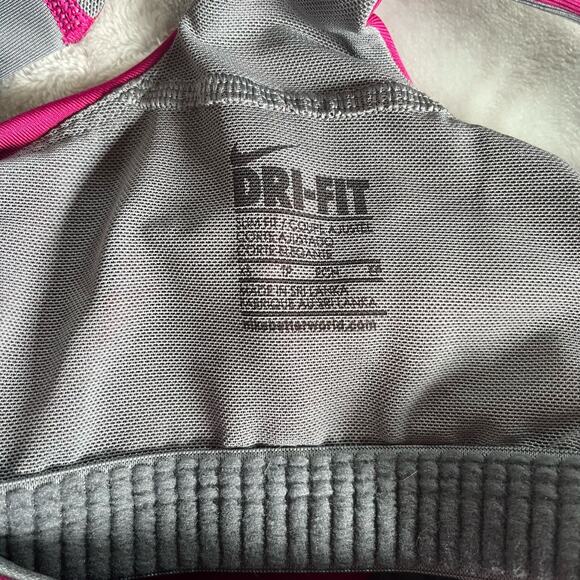 Nike DRI-FIT Workout Tank Women's Size XS Built In Bra Pink Activewear Tops - Picture 3 of 4